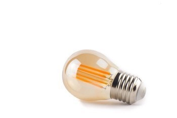 Żarówka vintage retro Edison Filament  LED 4W G45 E27 2300K amber barwa ciepła