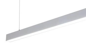 Lampa LED liniowa wisząca biurowa biała 100W 240cm 6000lm 4000K naturalna barwa