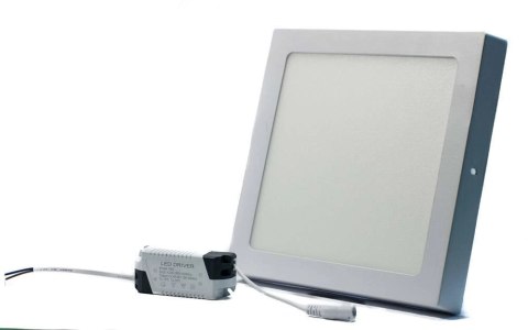 Panel natynkowy LED 22cm 18W 6000K 2200lm kąt świecenia 120° Panel natynkowy LED 22cm 18W 6000K 2200lm kąt świecenia 120°