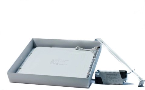 Panel natynkowy LED 30cm 24W 6000K 2200lm kąt świecenia 120° Panel natynkowy LED 30cm 24W 6000K 2200lm kąt świecenia 120°