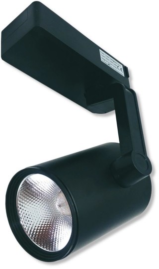 Reflektor LED lampa szynowa czarna 20W 1 fazowa 3000K 2000lm kąt świecenia 30°