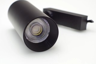 Reflektor LED lampa szynowa czarna 30W 1 fazowa 6000K 3200lm kąt świecenia 24°