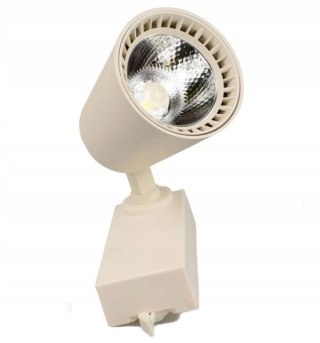 Reflektor LED lampa szynowa ecru 30W 1 fazowa 4000K 3000lm kąt świecenia 30°