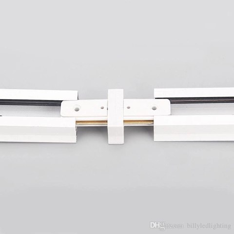 Złączka łącznik 1 fazowy biały 3 cm do listwy szynowej Złączka łącznik 1 fazowy biały 3 cm do listwy szynowej