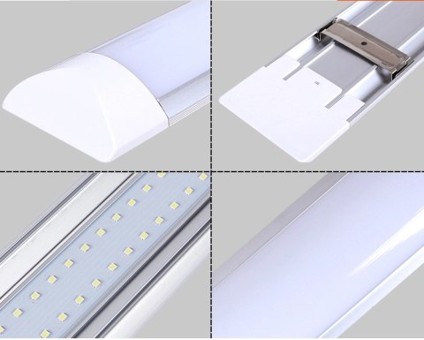 Lampa liniowa płaska batten light LED 40W 120cm 3040lm 6500K kąt świecenia 180° Lampa liniowa płaska batten light LED 40W 120cm 3040lm 6500K kąt świecenia 180°