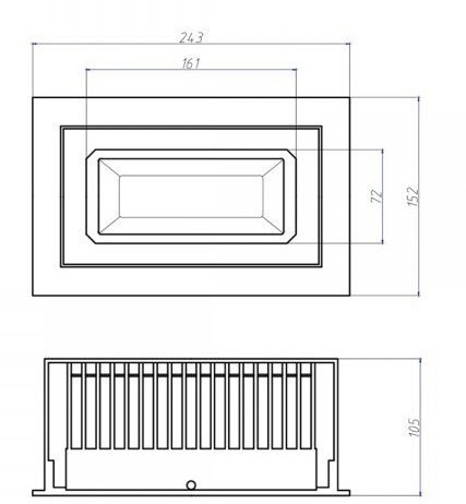 Naświetlacz Spot nastawny prostokątny biały 40W 4500K 4000lm 230V Anti-Flicker Naświetlacz Spot nastawny prostokątny biały 40W 4500K 4000lm 230V Anti-Flicker