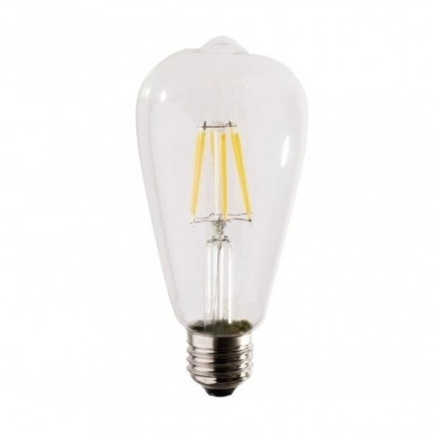 Żarówka LED ST64 E27 Filament 6500K 4W zimna barwa typ Edison retro Żarówka LED ST64 E27 Filament 6500K 4W zimna barwa typ Edison retro