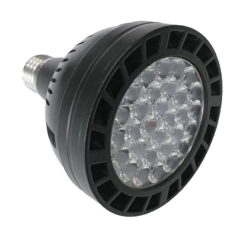 Żarówka E27 LED PAR30 czarna 24° 45W 6000K do doświetlania roślin Żarówka E27 LED PAR30 czarna 24° 45W 6000K do doświetlania roślin