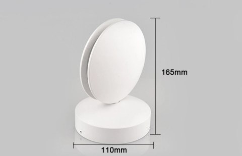 Lampa elewacyjna natynkowa kinkiet biała 9W 900lm Red IP65 Lampa elewacyjna natynkowa kinkiet biała 9W 900lm Red IP65