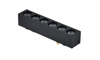 Lampa magnetyczna LED 6W 6000K szynowa liniowa czarna 48V