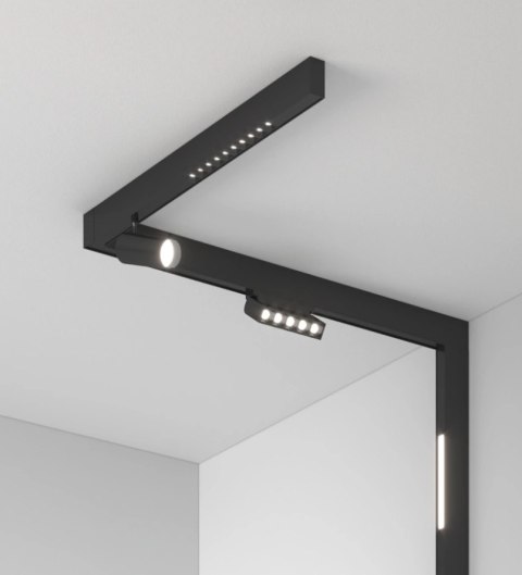 Lampa magnetyczna LED 6W 6000K szynowa liniowa czarna 48V Lampa magnetyczna LED 6W 6000K szynowa liniowa czarna 48V