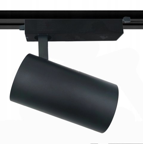 Reflektor LED lampa szynowa czarna 30W 1 fazowa 4000K 1800lm z dyfuzorem Reflektor LED lampa szynowa czarna 30W 1 fazowa 4000K 1800lm z dyfuzorem