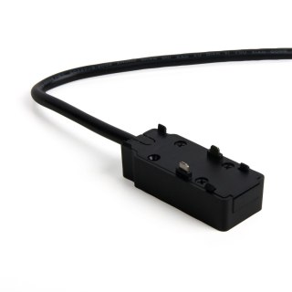 Łącznik końcówka zasilająca jednostronna z przewodem do szyn oświetleniowych magnetycznych 48V czarna