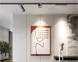 Oświetlenie szynowe magnetyczne 2x SZYNA 1m + 3x7W lampa SPOT + 3x12W lampa SPOT magnetyczna neutralna LED + złączka