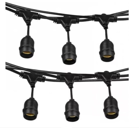 Girlanda ogrodowa świetlna 15m 15pkt + 15szt żarówka Edison LED 2W G45 E27 2700K ciepła nazwy Girlanda ogrodowa świetlna 15m 15pkt + 15szt żarówka Edison LED 2W G45 E27 2700K ciepła nazwy