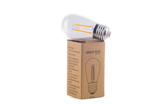 Zestaw girlanda ogrodowa żarówkowa 20m 20pkt + 20 szt żarówka vintage Edison LED 2W ST45 E27 6000K