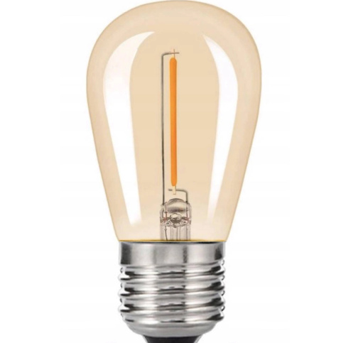 Girlanda ogrodowa żarówkowa 10m 10pkt + 10szt żarówka Edison LED 1W ST45 E27 2300K Girlanda ogrodowa żarówkowa 10m 10pkt + 10szt żarówka Edison LED 1W ST45 E27 2300K
