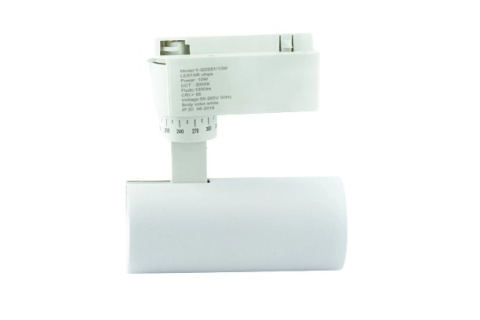 Reflektor LED lampa szynowa biała 10W 1 fazowa 3000K 1000lm kąt świecenia 20° Reflektor LED lampa szynowa biała 10W 1 fazowa 3000K 1000lm kąt świecenia 20°