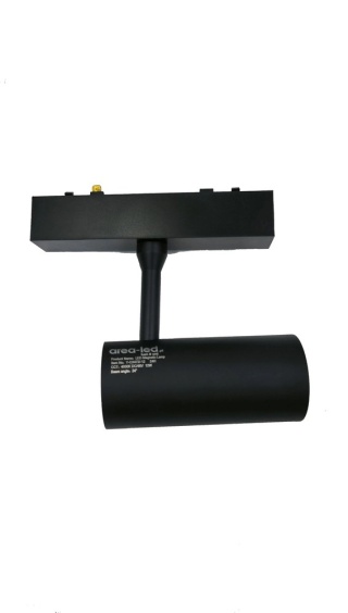 Reflektor Spot Szynowy Magnetyczny LED 10W 3000K 48V Czarny - Nowoczesne Oświetlenie