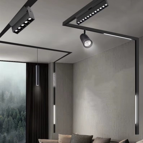 Reflektor Spot Szynowy Magnetyczny LED 18W 4000K 48V Czarny - Nowoczesne Oświetlenie Reflektor Spot Szynowy Magnetyczny LED 18W 4000K 48V Czarny - Nowoczesne Oświetlenie