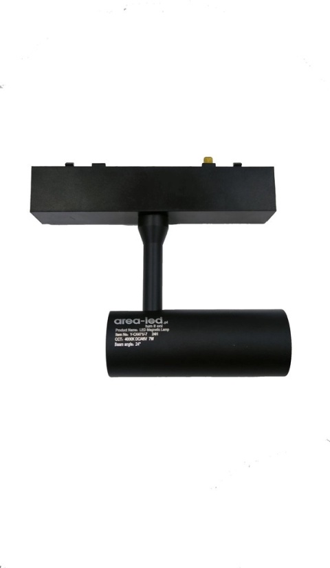 Reflektor Spot Szynowy Magnetyczny LED 7W 3000K 48V Czarny - Nowoczesne Oświetlenie Reflektor Spot Szynowy Magnetyczny LED 7W 3000K 48V Czarny - Nowoczesne Oświetlenie