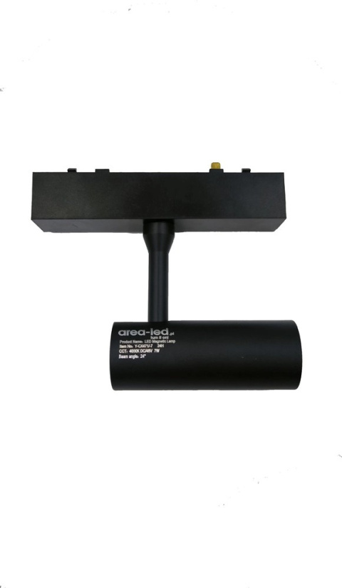 Reflektor Spot Szynowy Magnetyczny LED 7W 6000K 48V Czarny - Nowoczesne Oświetlenie Reflektor Spot Szynowy Magnetyczny LED 7W 6000K 48V Czarny - Nowoczesne Oświetlenie