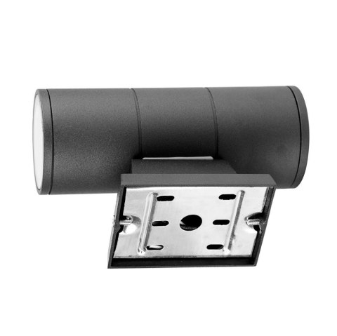 Lampa elewacyjna natynkowa punktowa kinkiet czarna 2x6W 1200lm IP65 Kąt świecenia: 45 ° Lampa elewacyjna natynkowa punktowa kinkiet czarna 2x6W 1200lm IP65 Kąt świecenia: 45 °