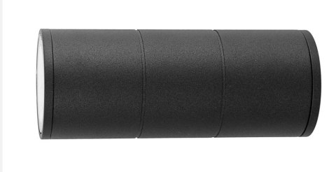 Lampa elewacyjna natynkowa punktowa kinkiet czarna 2x6W 1200lm IP65 Kąt świecenia: 45 ° Lampa elewacyjna natynkowa punktowa kinkiet czarna 2x6W 1200lm IP65 Kąt świecenia: 45 °