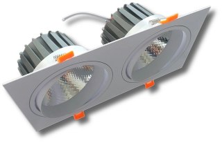 Lampa sufitowa podtynkowa podwójna LUO 30W 4500K