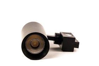 Reflektor LED lampa szynowa czarna 20W 1 fazowa 3000K 1800lm kąt świecenia 30°