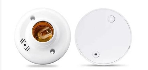 Oprawa Led na żarówkę E27 z czujnikiem dźwięku i zmierzchu Oprawa Led na żarówkę E27 z czujnikiem dźwięku i zmierzchu