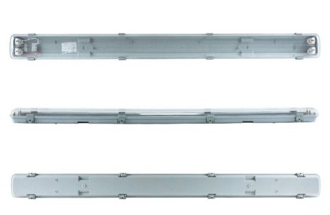 Oprawa hermetyczna liniowa LED 2x120cm IP65 zasilanie jednostronne Oprawa hermetyczna liniowa LED 2x120cm IP65 zasilanie jednostronne