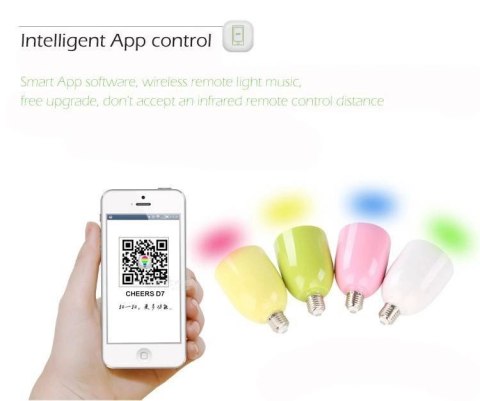 Żarówka LED smart głośnik bluetooth E27 5W biała Żarówka LED smart głośnik bluetooth E27 5W biała